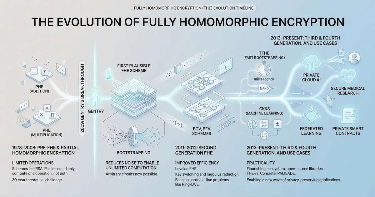 The evolution of Fully Homomorphic Encryption