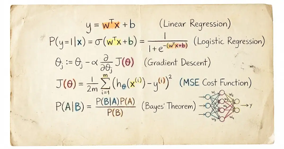 机器学习核心公式