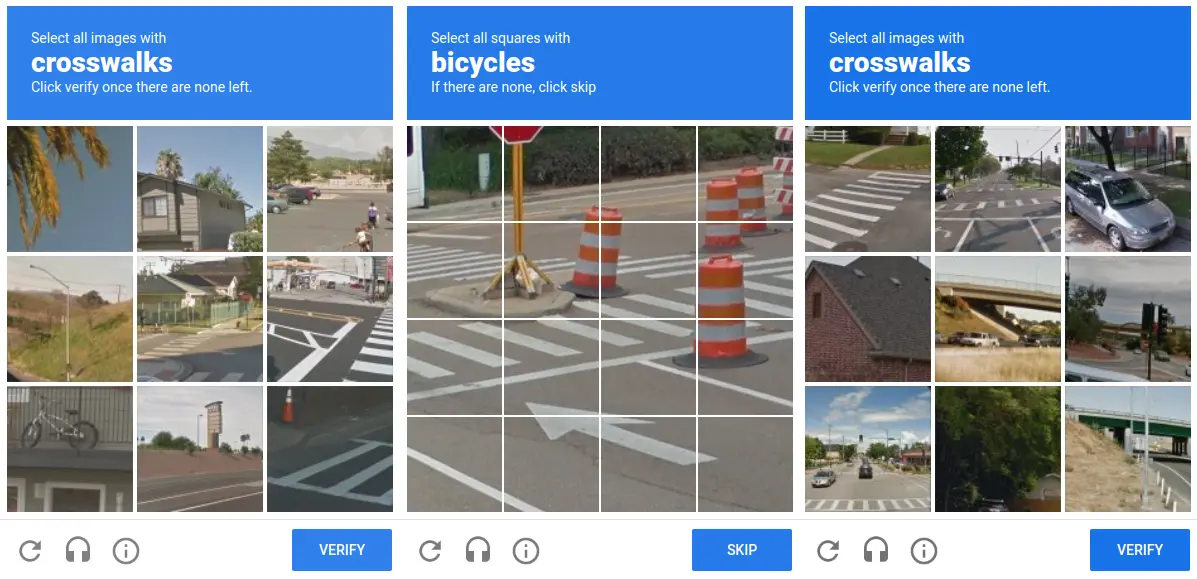 ReCAPTCHA v3 challenges